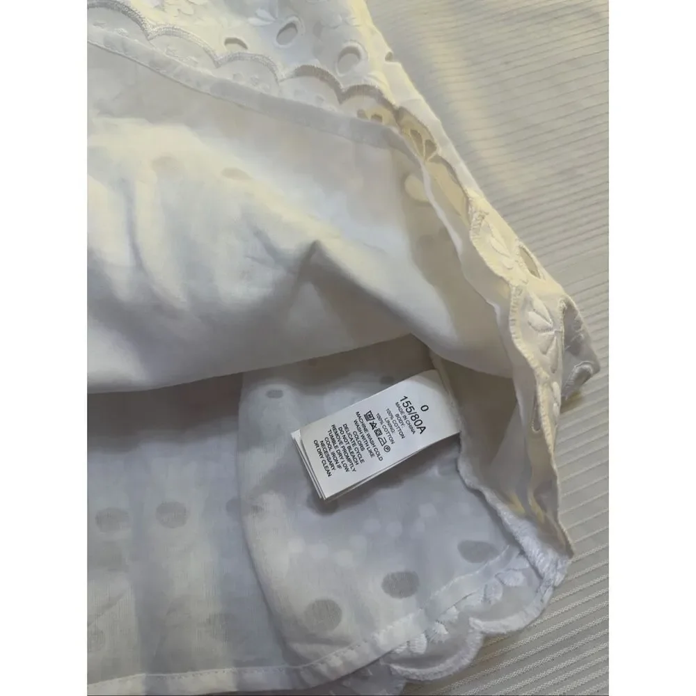 Kate Spade New York White Eyelet Dress Size 0